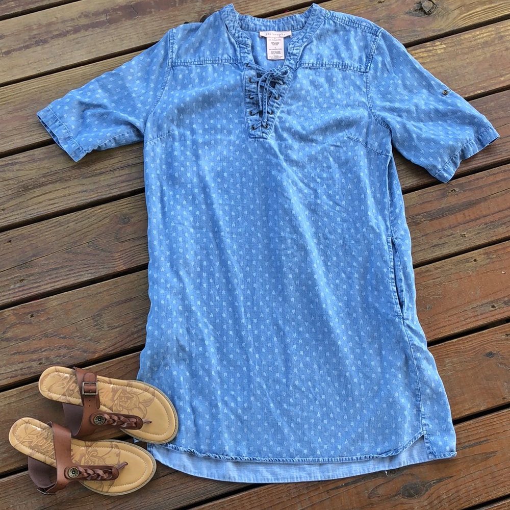 Philosophy Denim Chambray Tencil Dress
